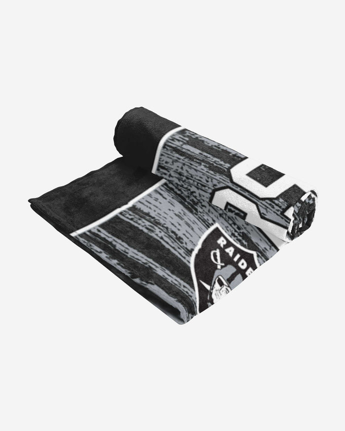 Las Vegas Raiders Big Logo Beach Towel FOCO - FOCO.com