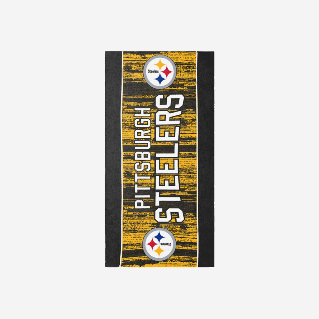 Pittsburgh Steelers Big Logo Beach Towel FOCO - FOCO.com