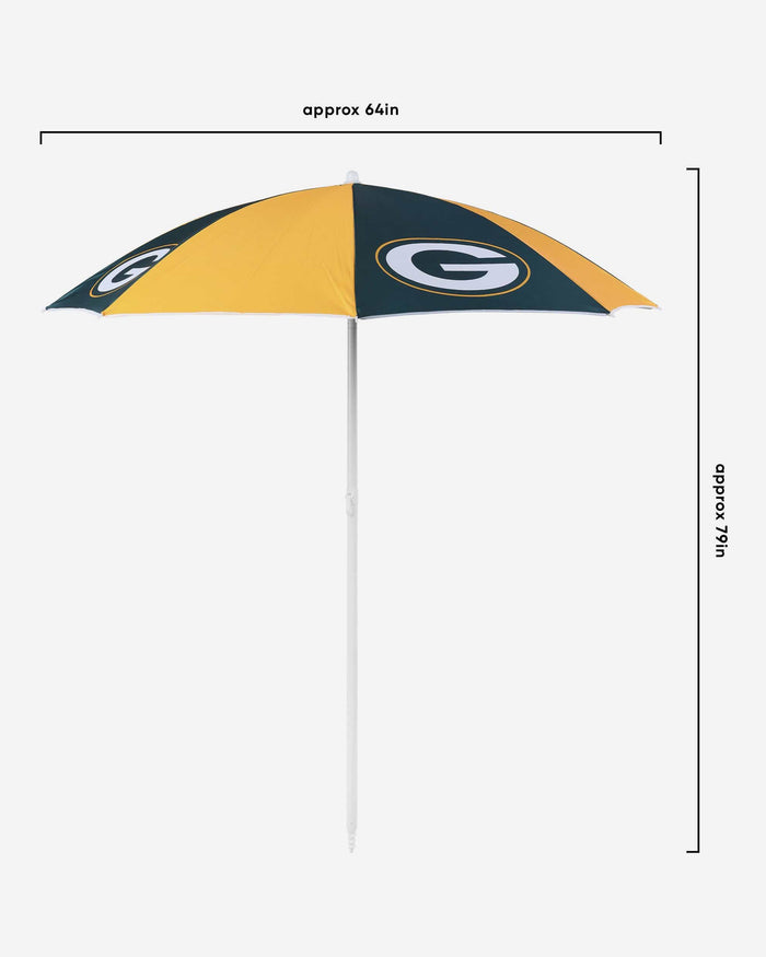 Green Bay Packers Beach Umbrella FOCO - FOCO.com