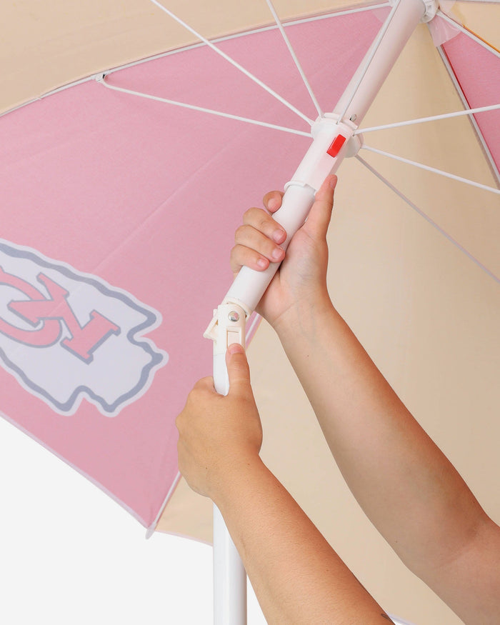 Kansas City Chiefs Beach Umbrella FOCO - FOCO.com