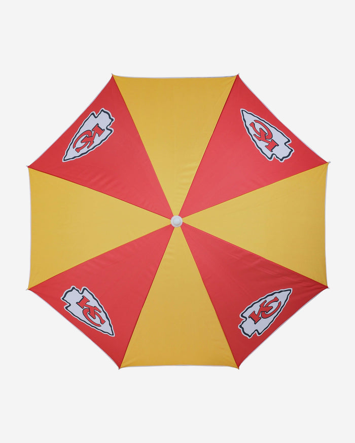 Kansas City Chiefs Beach Umbrella FOCO - FOCO.com