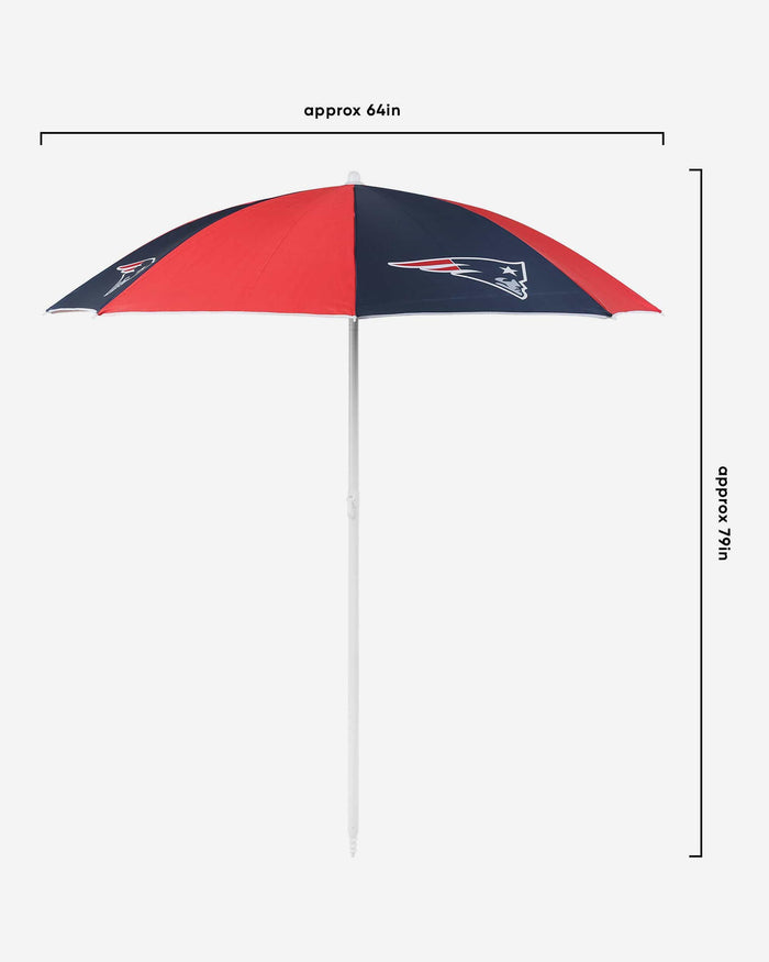 New England Patriots Beach Umbrella FOCO - FOCO.com