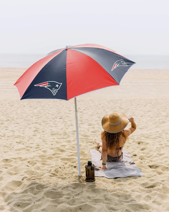 New England Patriots Beach Umbrella FOCO - FOCO.com