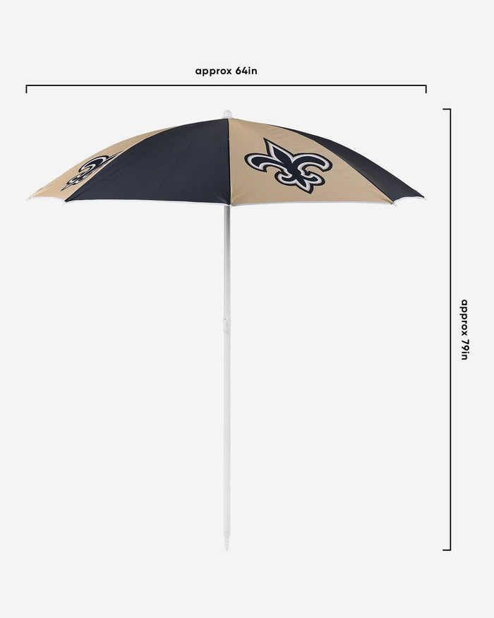 New Orleans Saints Beach Umbrella FOCO - FOCO.com