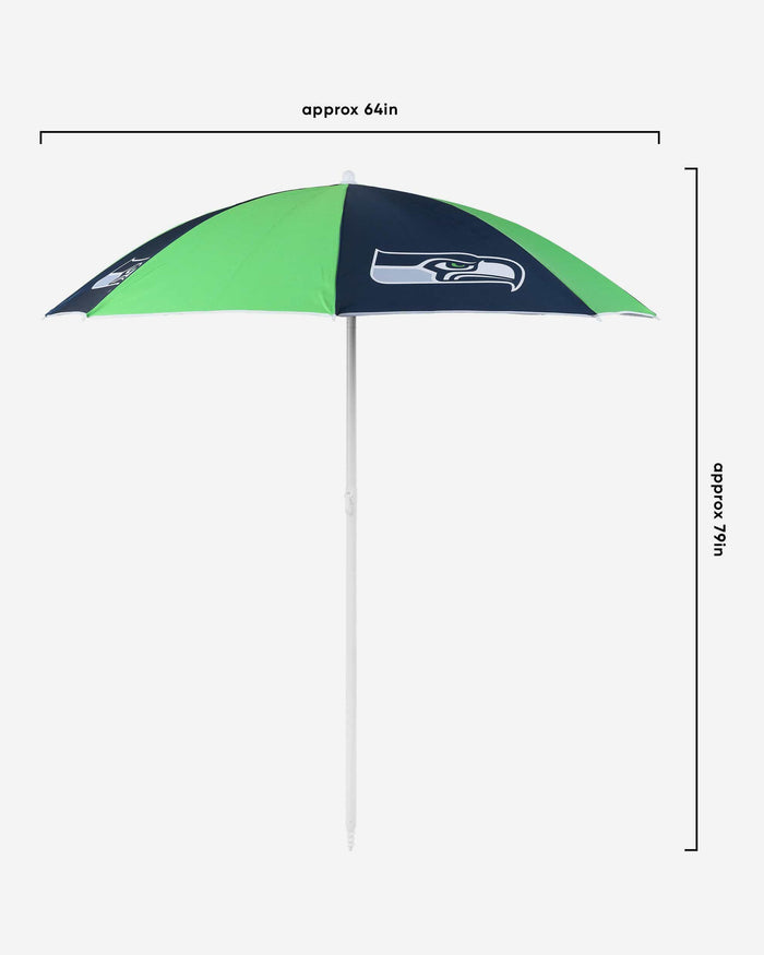 Seattle Seahawks Beach Umbrella FOCO - FOCO.com