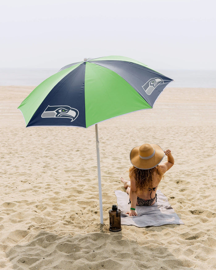 Seattle Seahawks Beach Umbrella FOCO - FOCO.com