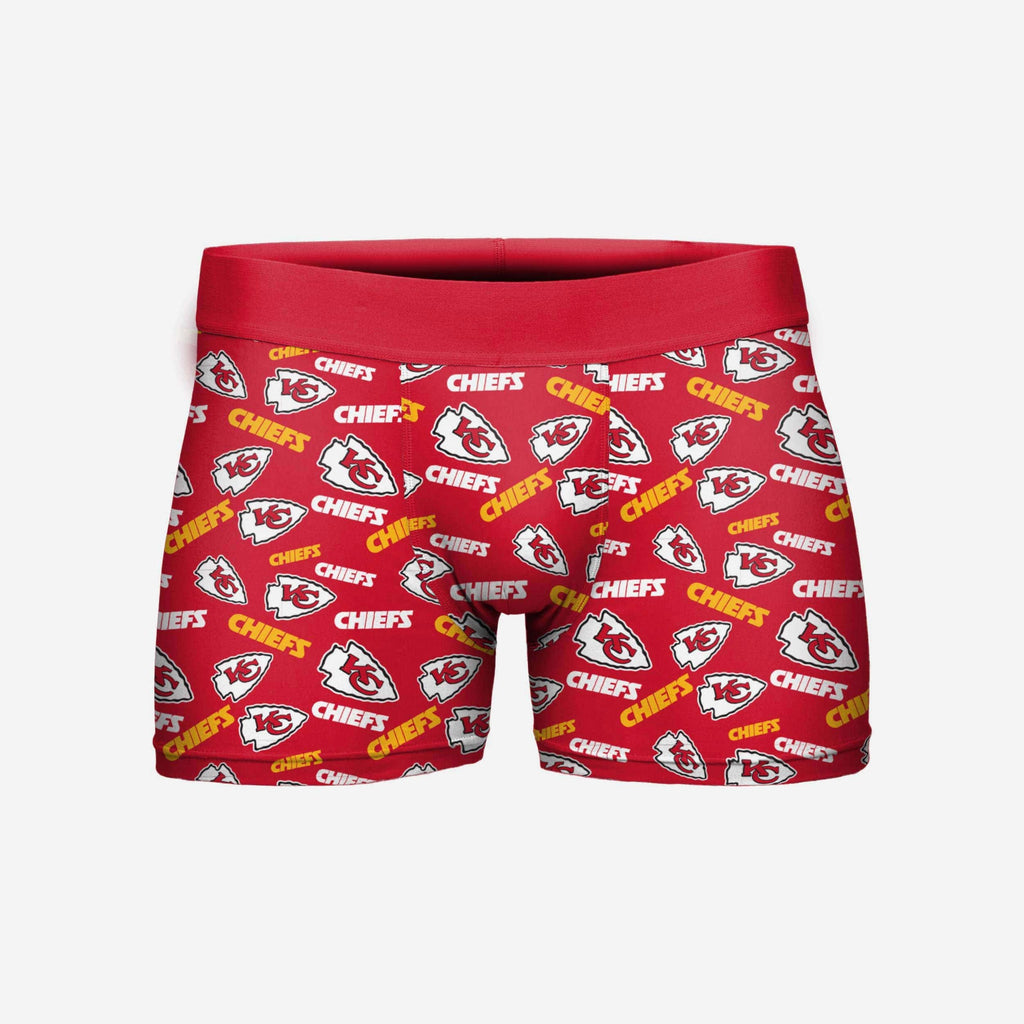 Kansas City Chiefs Repeat Logo Underwear FOCO M - FOCO.com