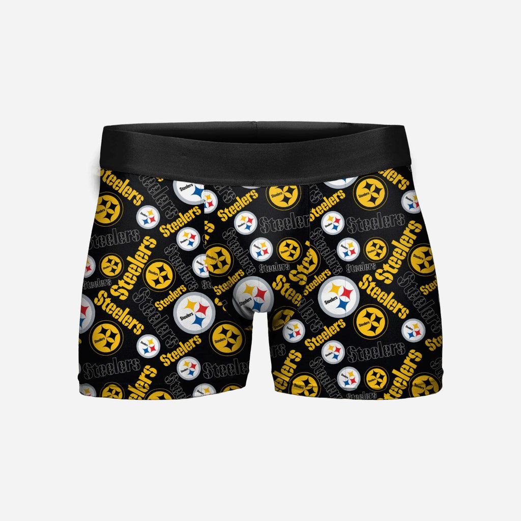 Pittsburgh Steelers Repeat Logo Underwear FOCO M - FOCO.com