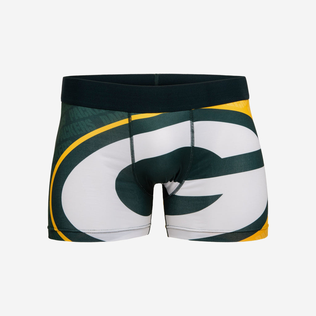 Green Bay Packers Printed Big Logo Underwear FOCO S - FOCO.com
