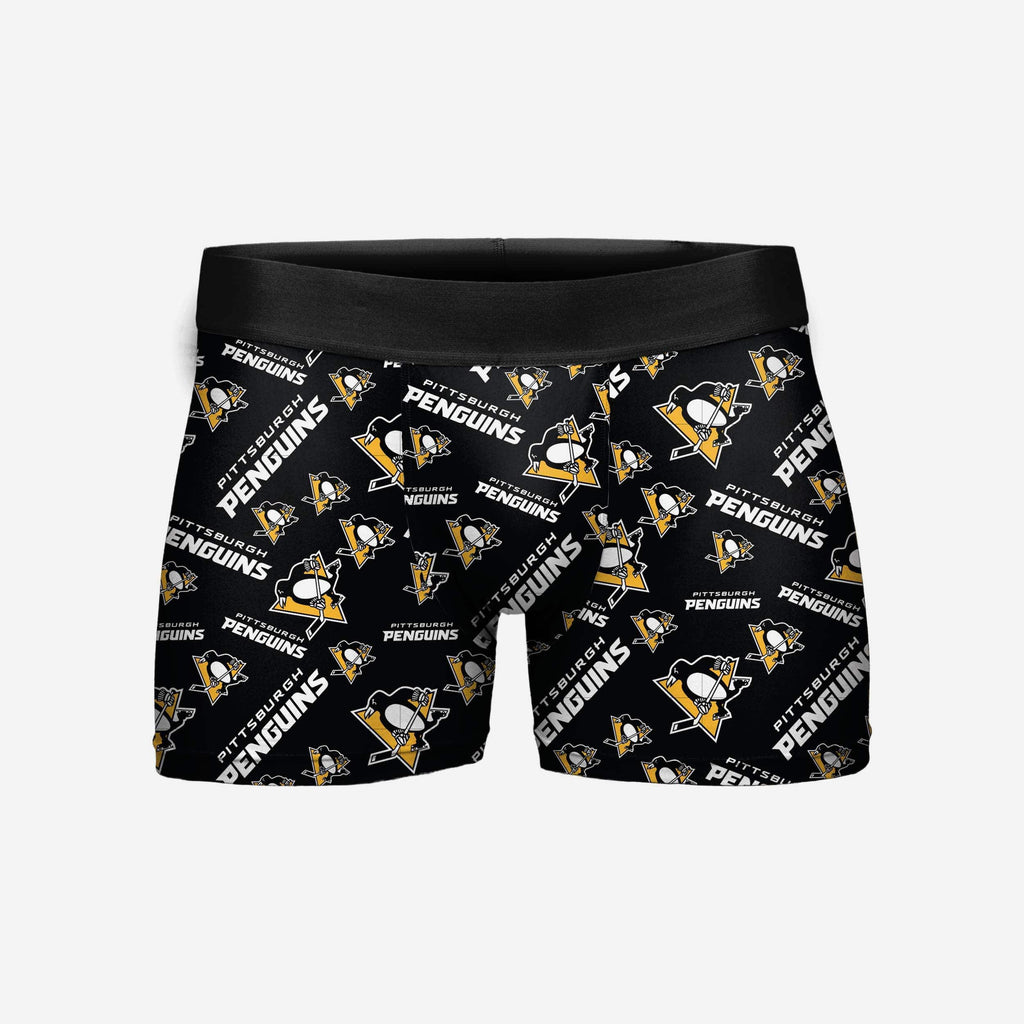 Pittsburgh Penguins Repeat Logo Underwear FOCO M - FOCO.com