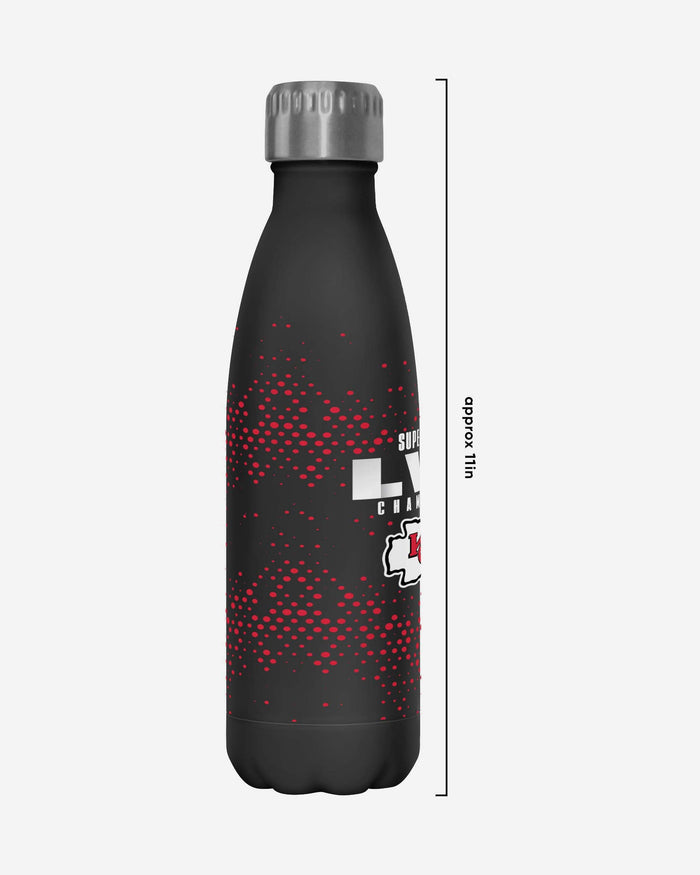 Kansas City Chiefs Super Bowl LVII Champions Black Digital 17 oz Stainless Steel Bottle FOCO - FOCO.com