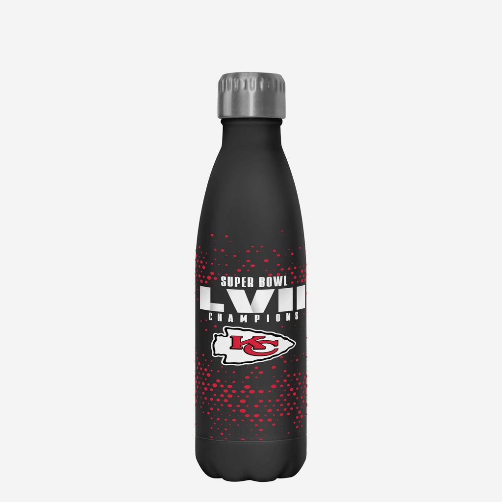 Kansas City Chiefs Super Bowl LVII Champions Black Digital 17 oz Stainless Steel Bottle FOCO - FOCO.com