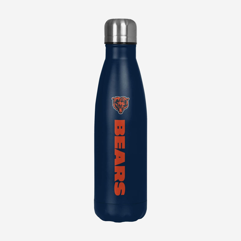 Chicago Bears Wordmark Chill Water Bottle FOCO - FOCO.com