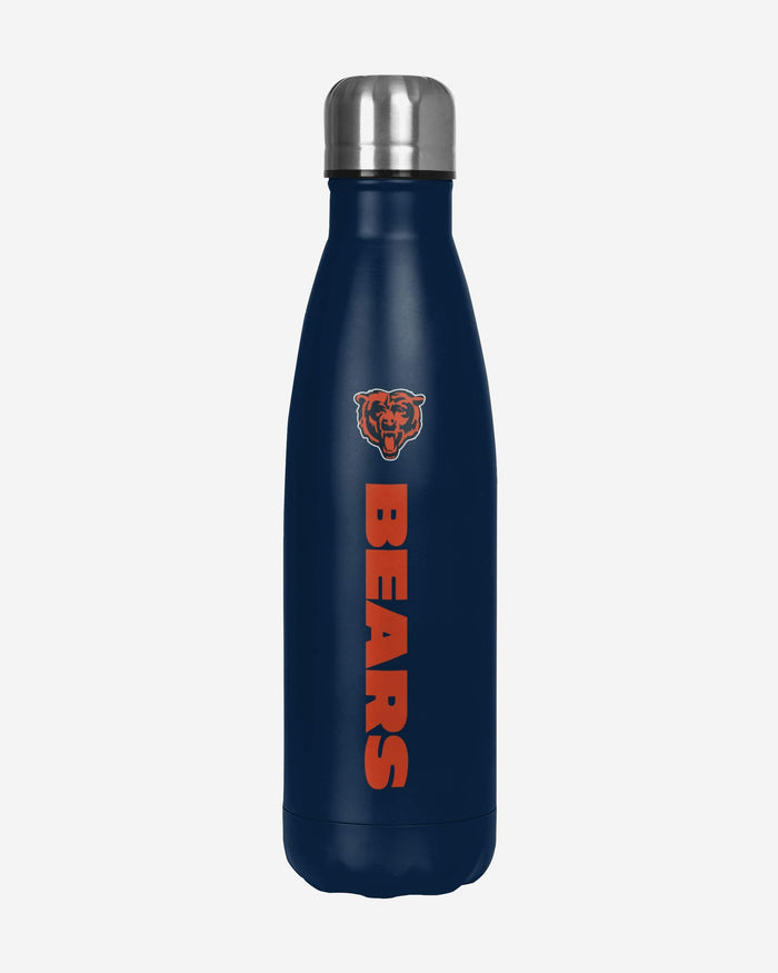 Chicago Bears Wordmark Chill Water Bottle FOCO - FOCO.com