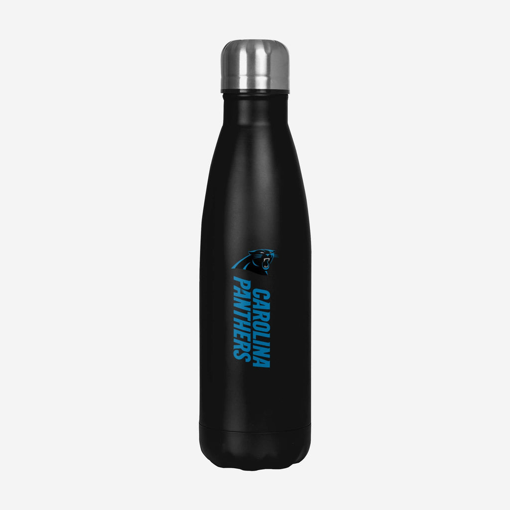 Carolina Panthers Wordmark Chill Water Bottle FOCO - FOCO.com