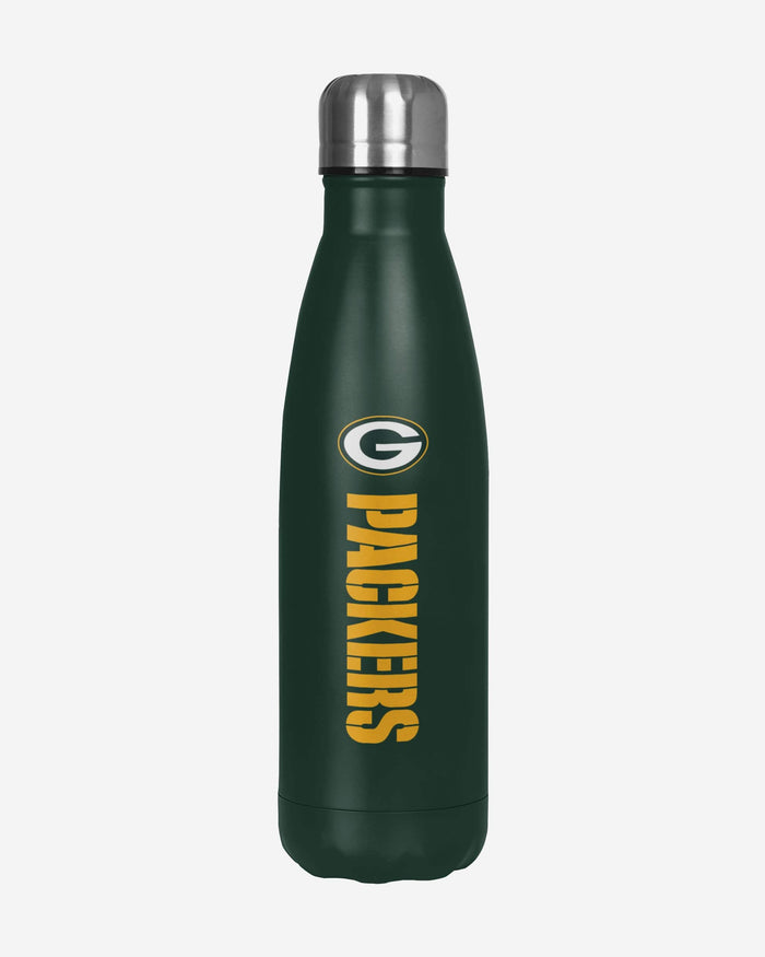 Green Bay Packers Wordmark Chill Water Bottle FOCO - FOCO.com