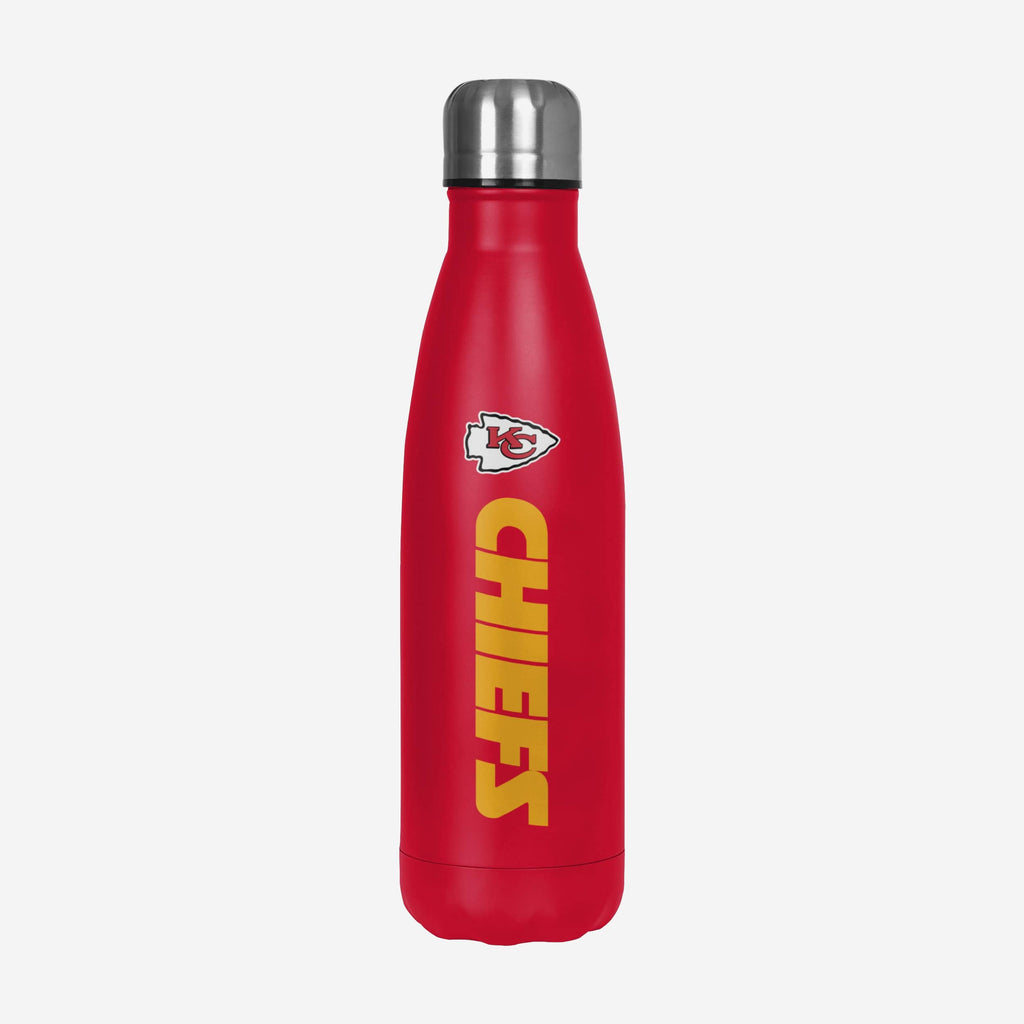 Kansas City Chiefs Wordmark Chill Water Bottle FOCO - FOCO.com