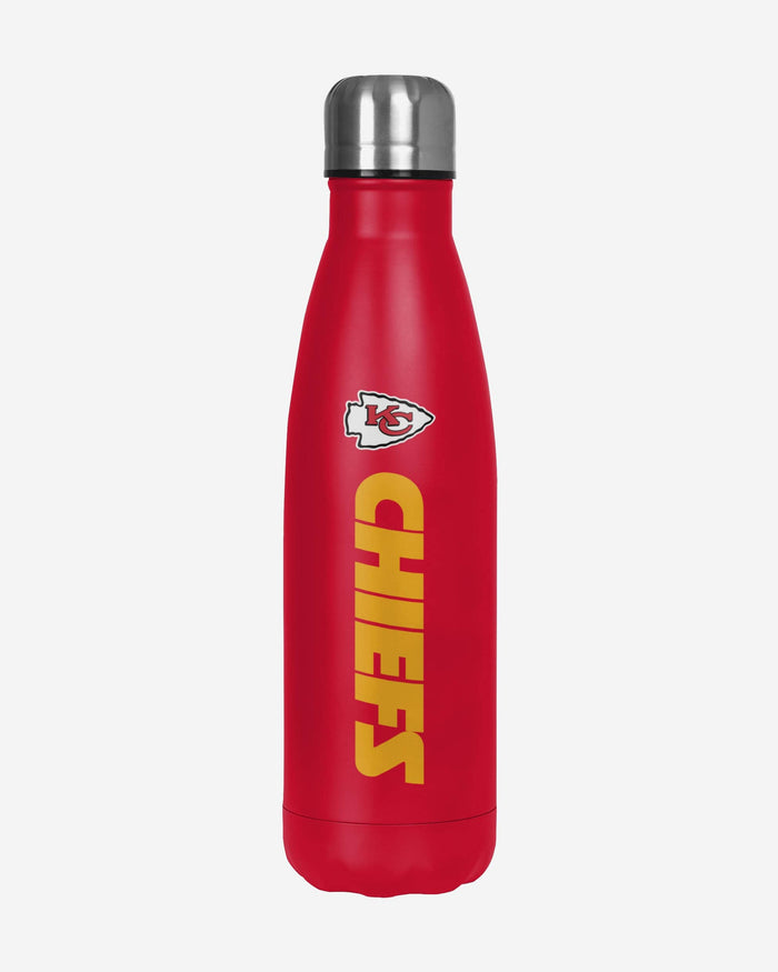 Kansas City Chiefs Wordmark Chill Water Bottle FOCO - FOCO.com