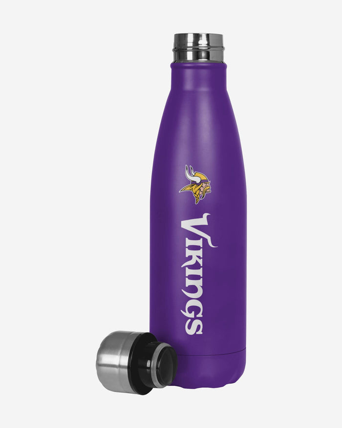 Minnesota Vikings Wordmark Chill Water Bottle FOCO - FOCO.com