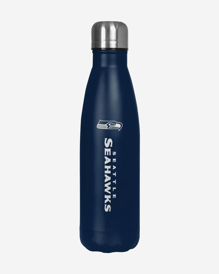 Seattle Seahawks Wordmark Chill Water Bottle FOCO - FOCO.com