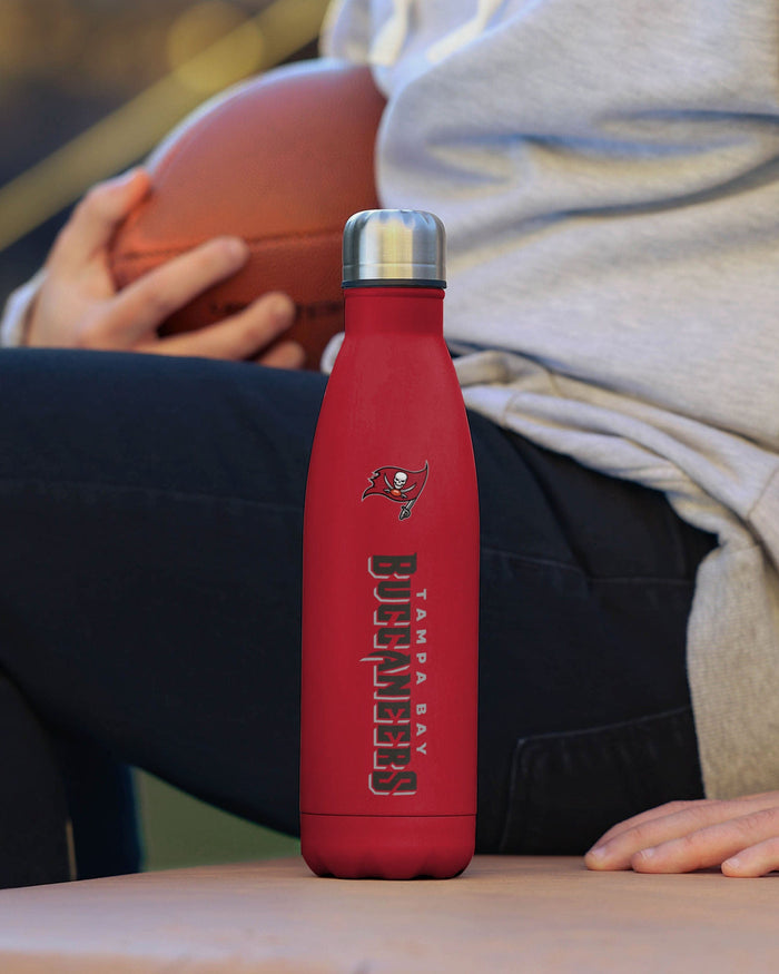 Tampa Bay Buccaneers Wordmark Chill Water Bottle FOCO - FOCO.com