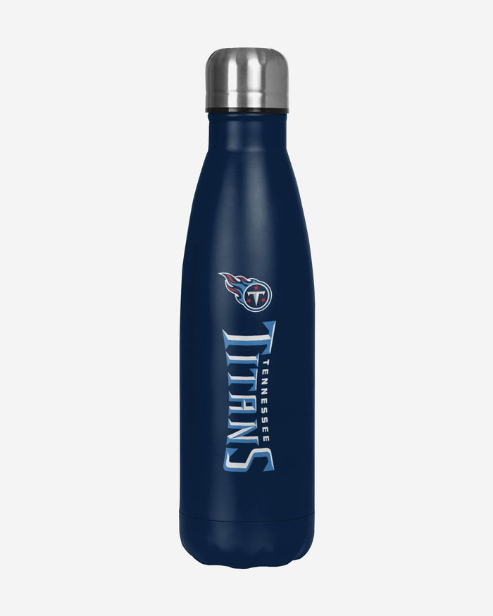 Tennessee Titans Wordmark Chill Water Bottle FOCO - FOCO.com