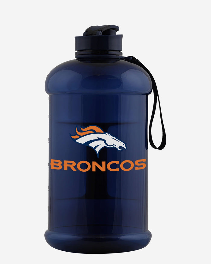 Denver Broncos Large Team Color Clear Sports Bottle FOCO - FOCO.com