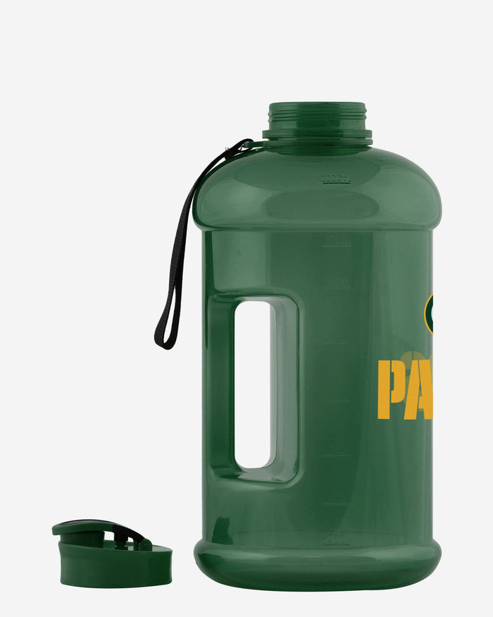 Green Bay Packers Large Team Color Clear Sports Bottle FOCO - FOCO.com