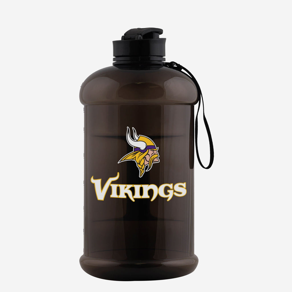 Minnesota Vikings Large Team Color Clear Sports Bottle FOCO - FOCO.com