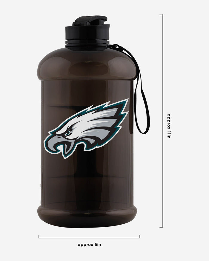 Philadelphia Eagles Large Team Color Clear Sports Bottle FOCO - FOCO.com