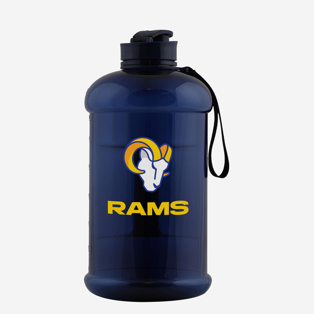 Los Angeles Rams Large Team Color Clear Sports Bottle FOCO - FOCO.com