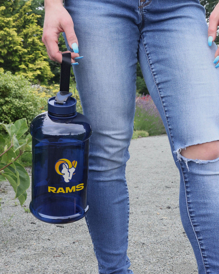 Los Angeles Rams Large Team Color Clear Sports Bottle FOCO - FOCO.com