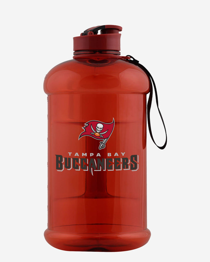 Tampa Bay Buccaneers Large Team Color Clear Sports Bottle FOCO - FOCO.com