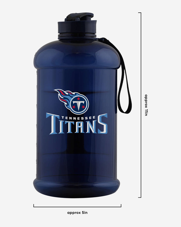 Tennessee Titans Large Team Color Clear Sports Bottle FOCO - FOCO.com