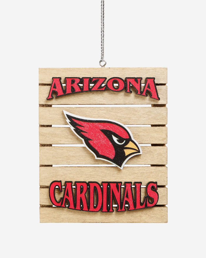 Arizona Cardinals Wood Pallet Sign Ornament FOCO - FOCO.com