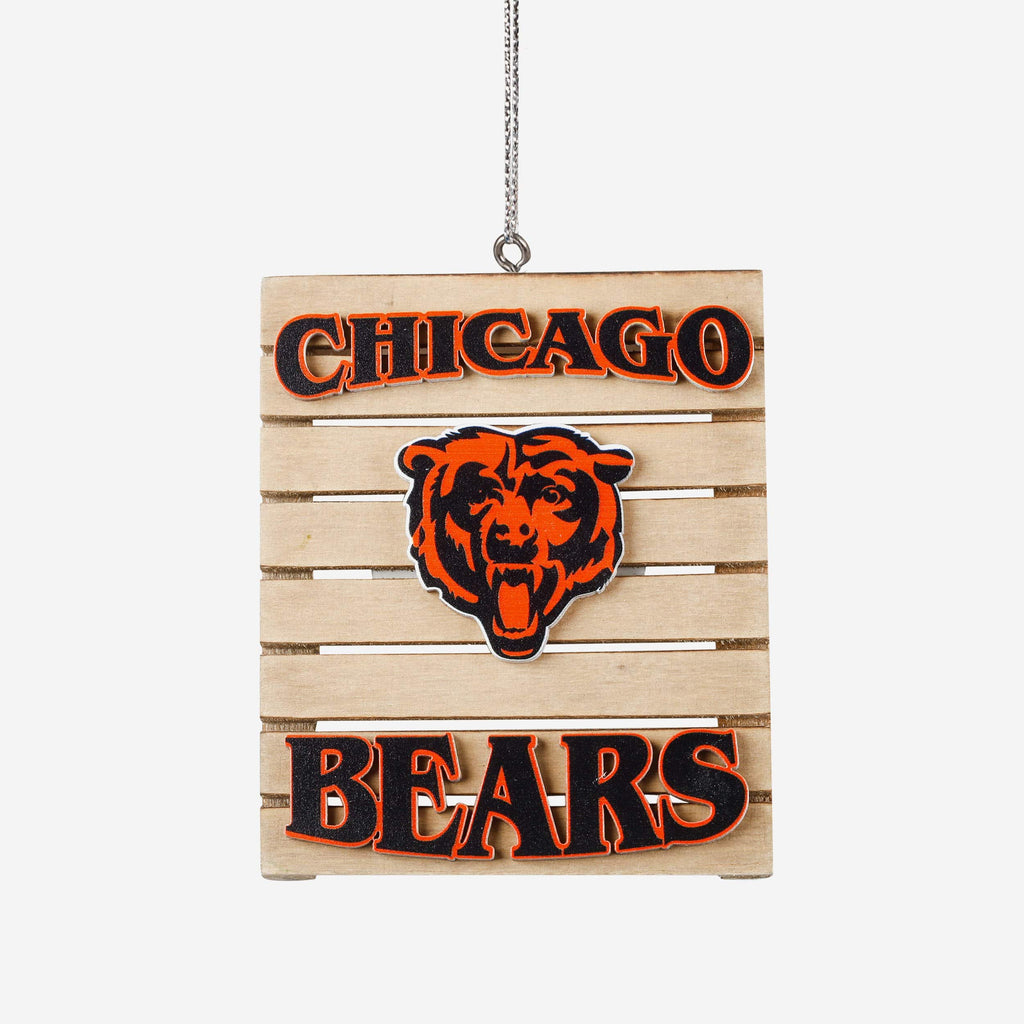 Chicago Bears Wood Pallet Sign Ornament FOCO - FOCO.com