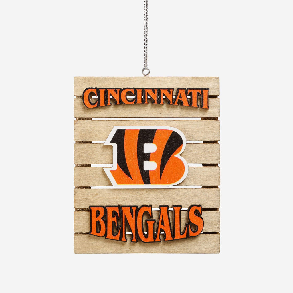 Cincinnati Bengals Wood Pallet Sign Ornament FOCO - FOCO.com