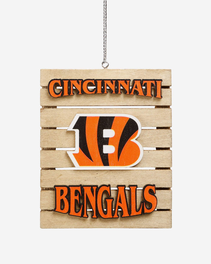 Cincinnati Bengals Wood Pallet Sign Ornament FOCO - FOCO.com