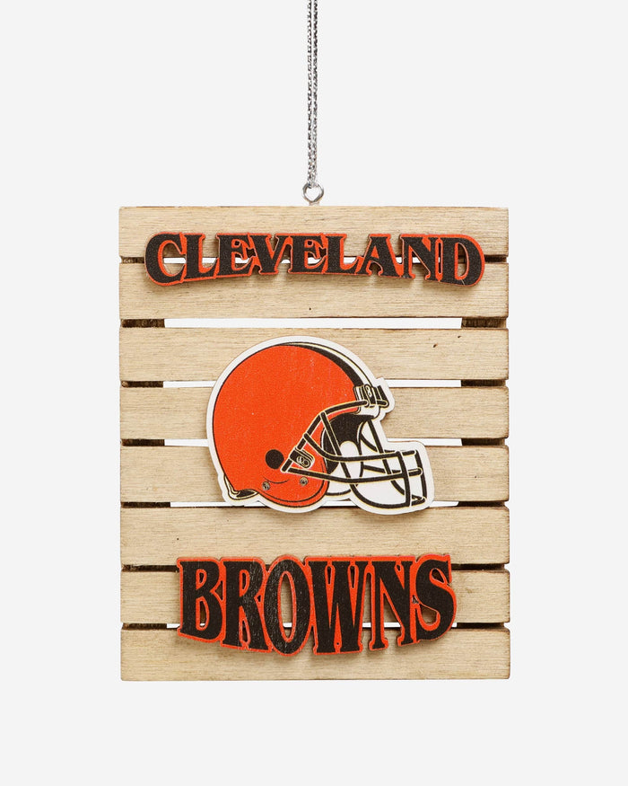 Cleveland Browns Wood Pallet Sign Ornament FOCO - FOCO.com