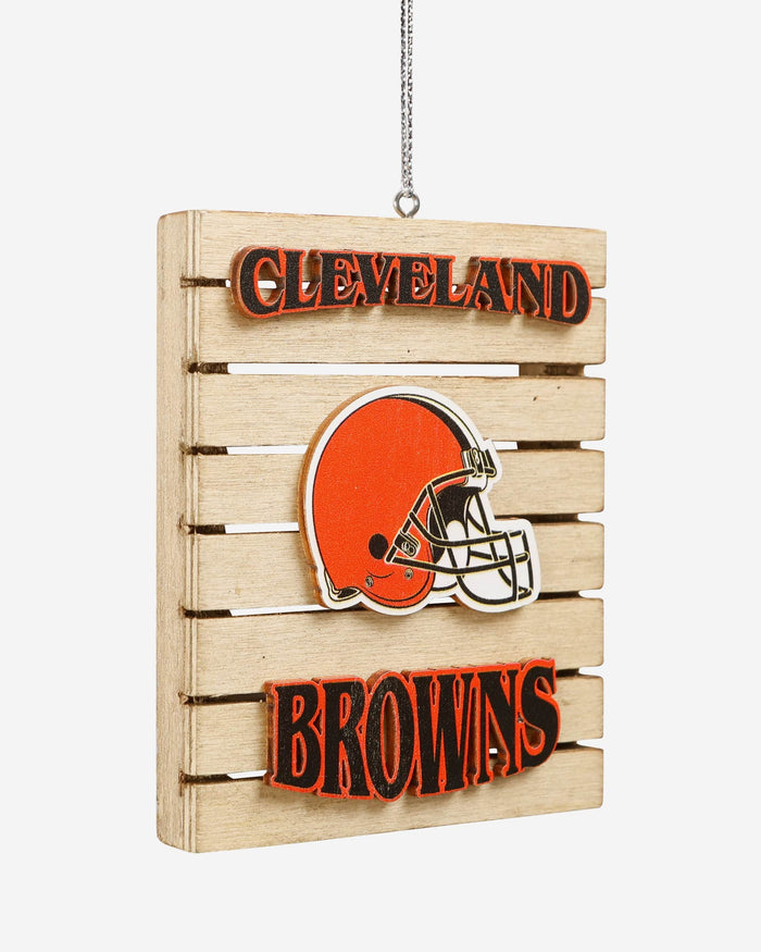 Cleveland Browns Wood Pallet Sign Ornament FOCO - FOCO.com