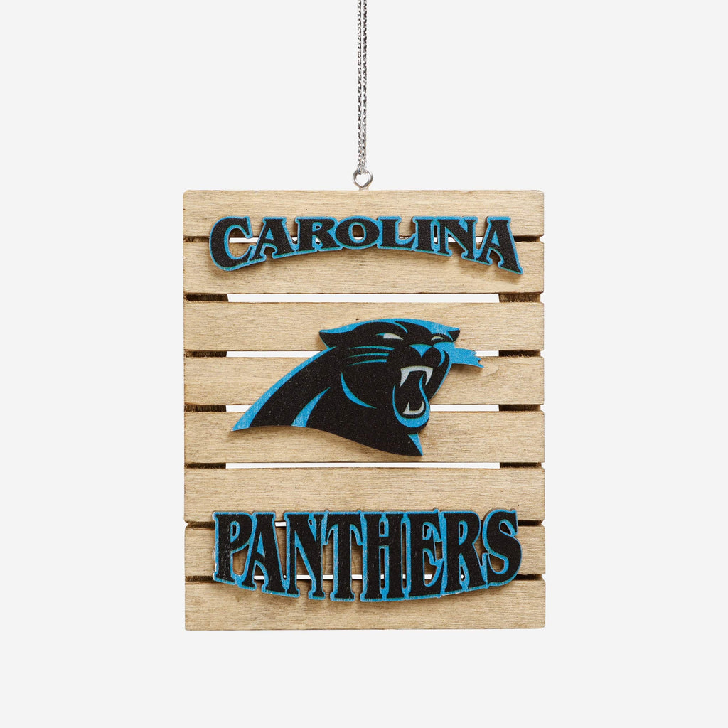 Carolina Panthers Wood Pallet Sign Ornament FOCO - FOCO.com