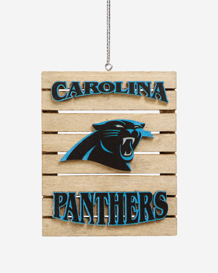 Carolina Panthers Wood Pallet Sign Ornament FOCO - FOCO.com