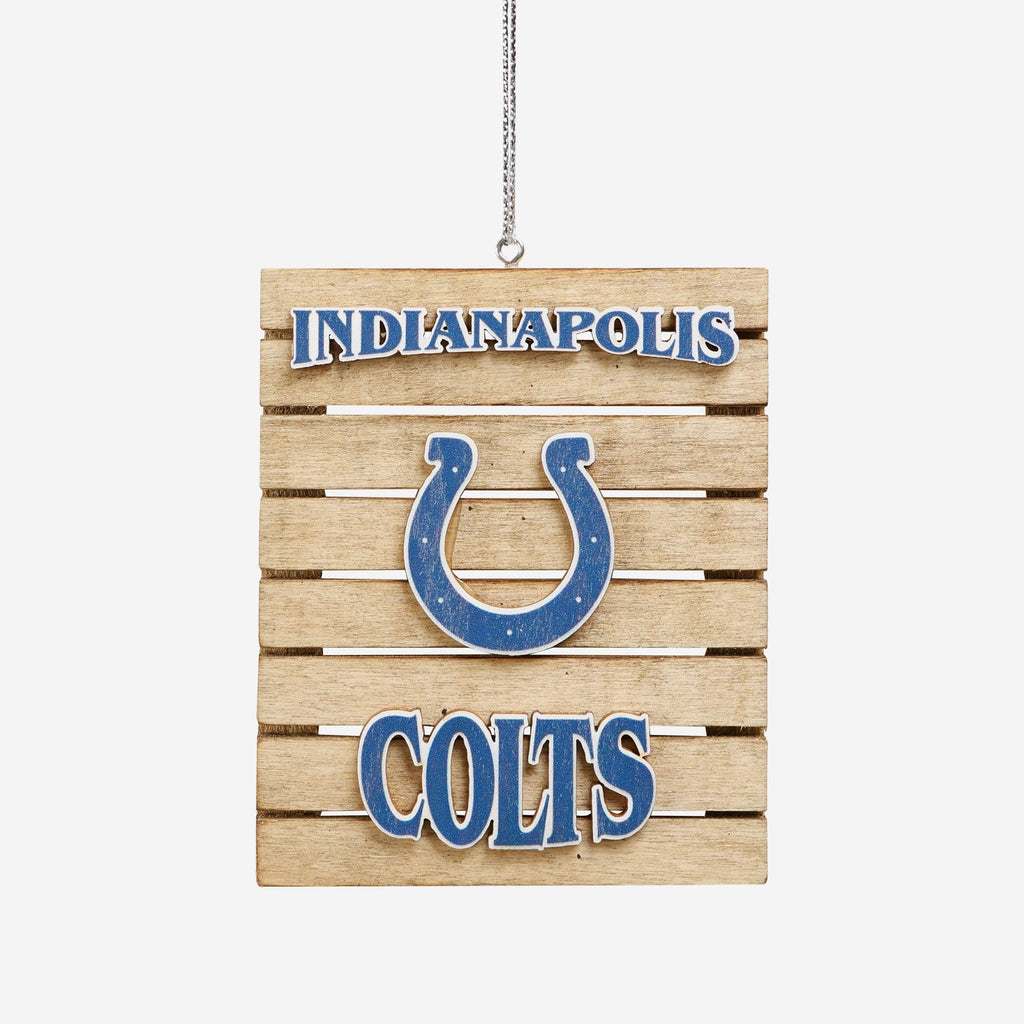 Indianapolis Colts Wood Pallet Sign Ornament FOCO - FOCO.com