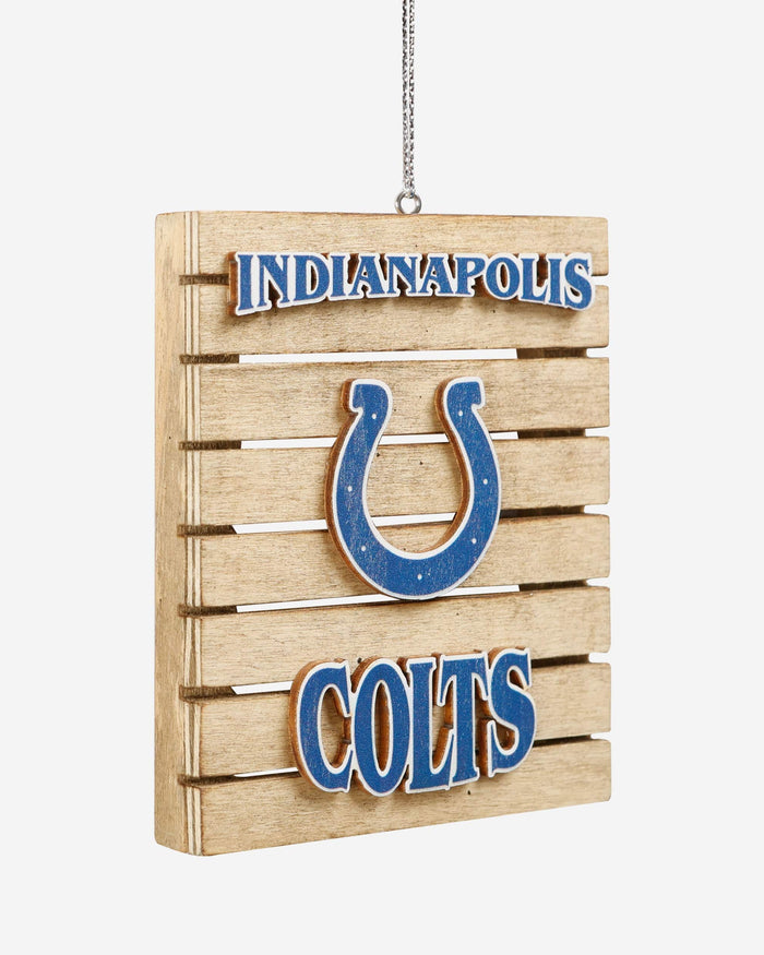 Indianapolis Colts Wood Pallet Sign Ornament FOCO - FOCO.com