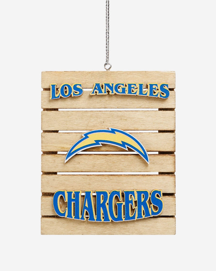 Los Angeles Chargers Wood Pallet Sign Ornament FOCO - FOCO.com