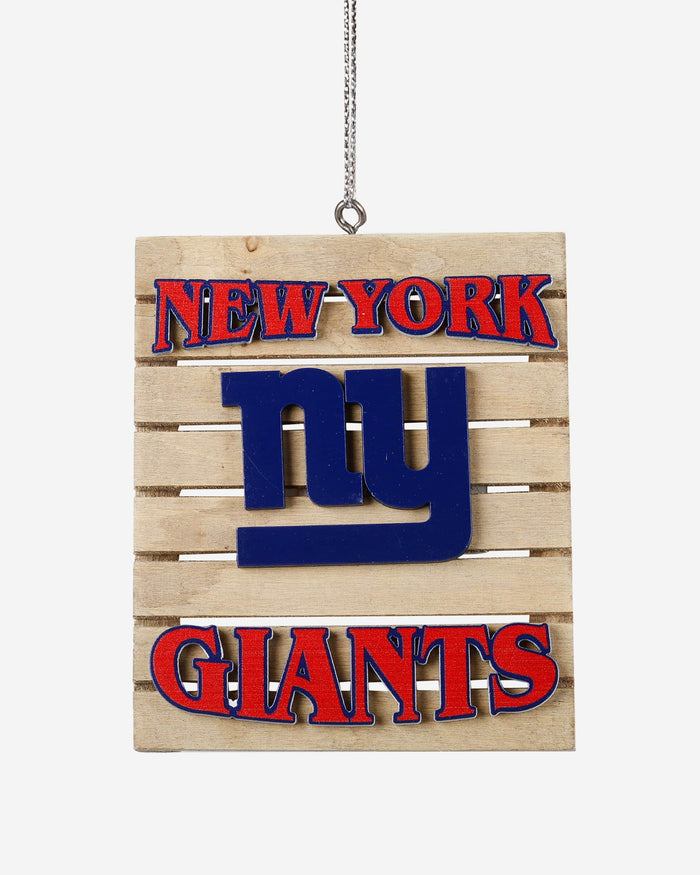 New York Giants Wood Pallet Sign Ornament FOCO - FOCO.com