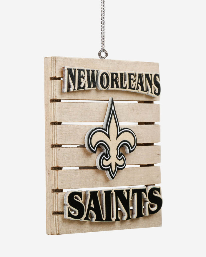 New Orleans Saints Wood Pallet Sign Ornament FOCO - FOCO.com