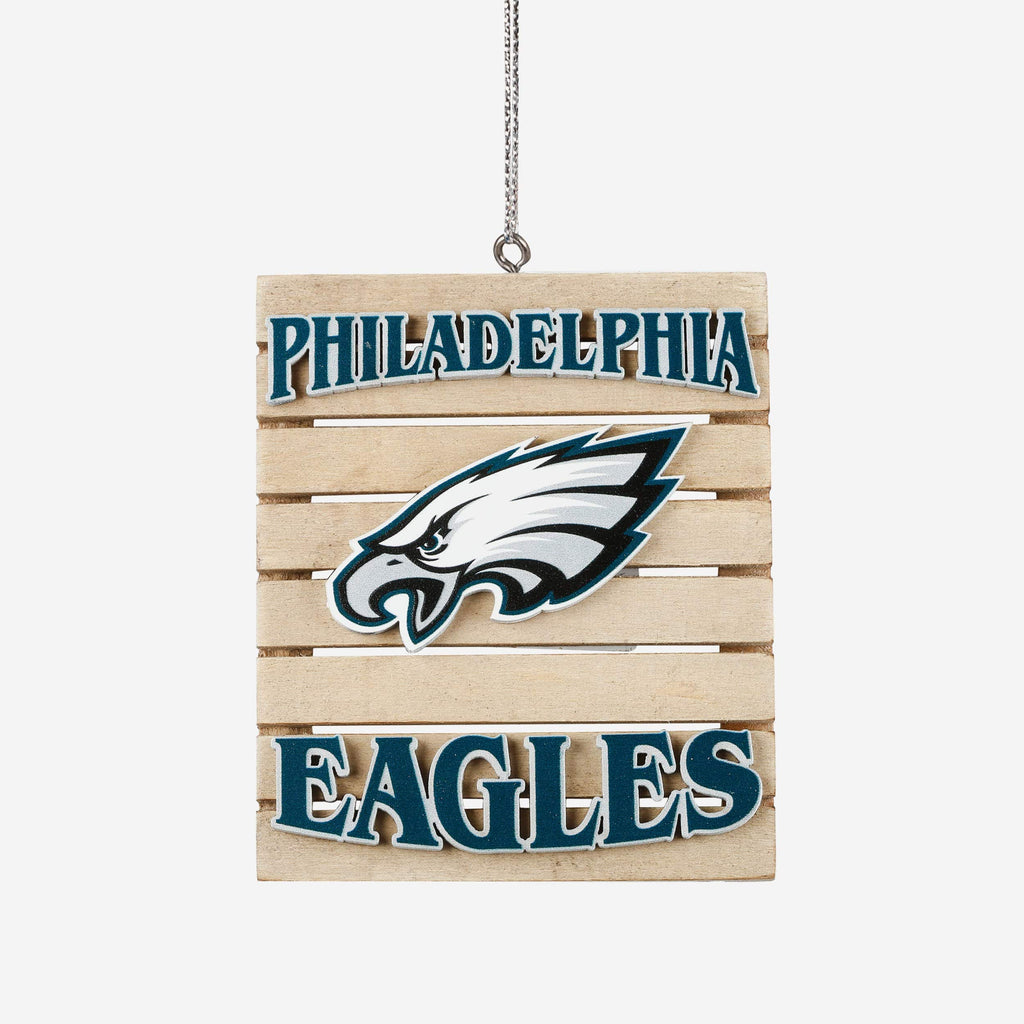 Philadelphia Eagles Wood Pallet Sign Ornament FOCO - FOCO.com