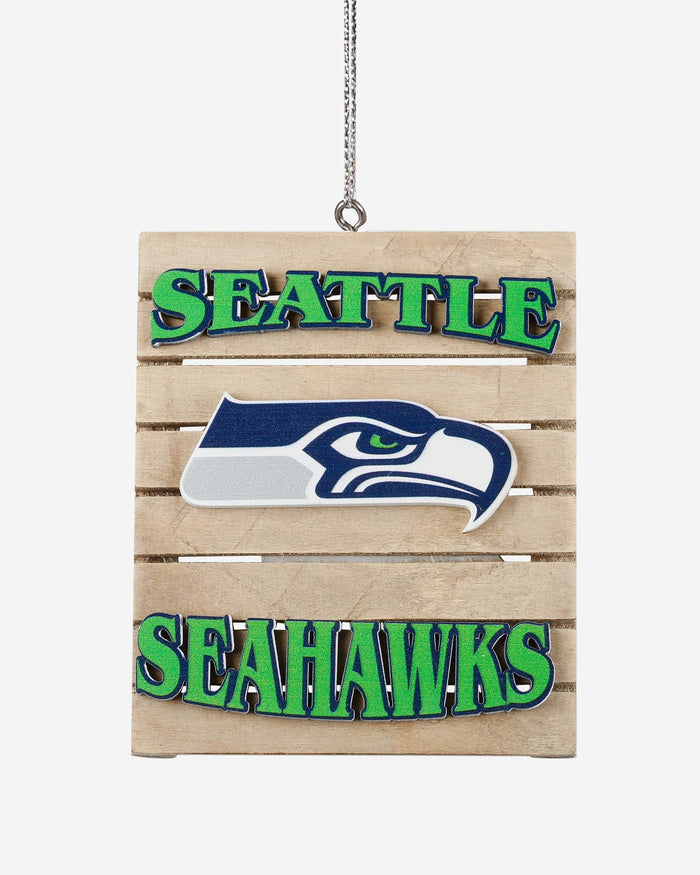 Seattle Seahawks Wood Pallet Sign Ornament FOCO - FOCO.com