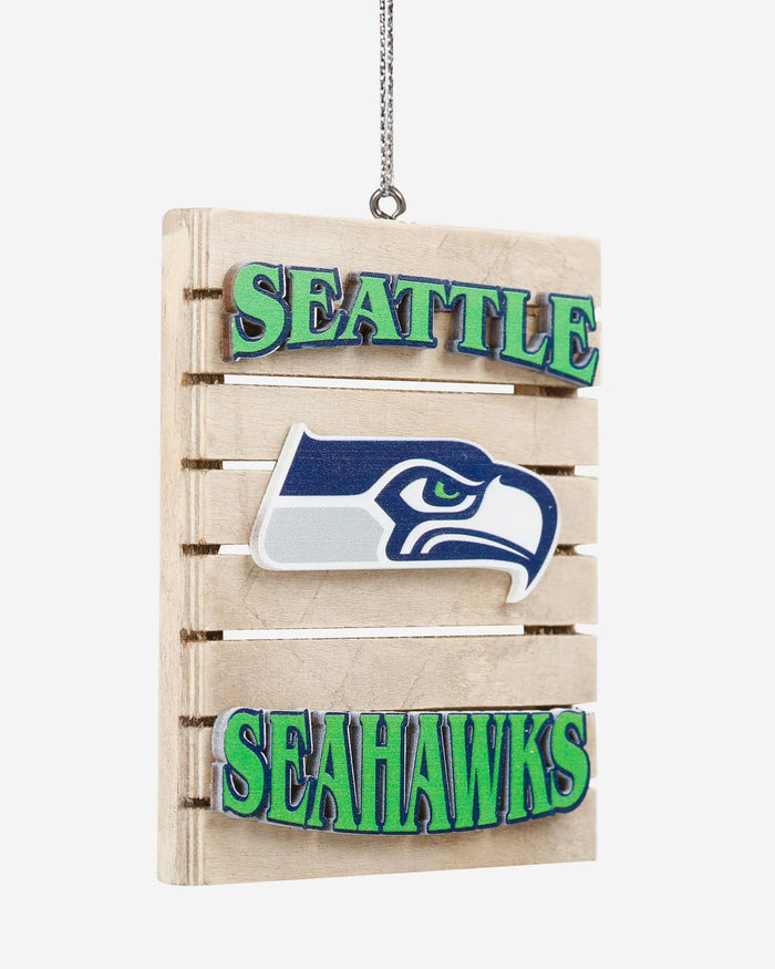 Seattle Seahawks Wood Pallet Sign Ornament FOCO - FOCO.com